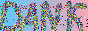 dank drawn with random pixels on a gradient background