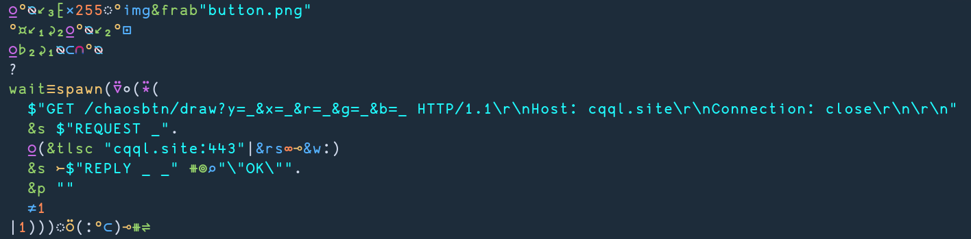 screenshot of the above code with syntax highlighting